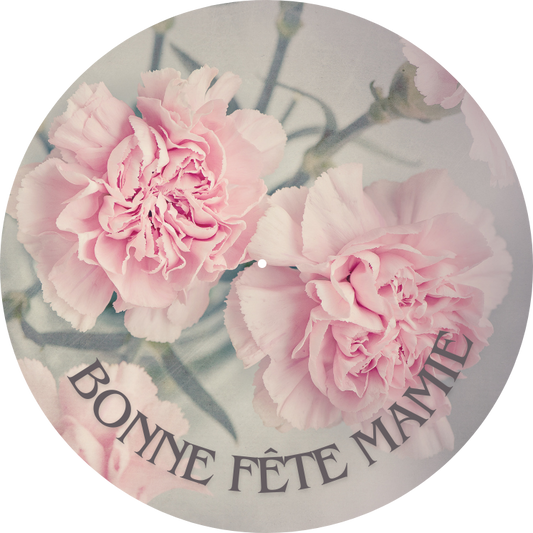 BONNE FETE MAMIE OEILLET ROSE