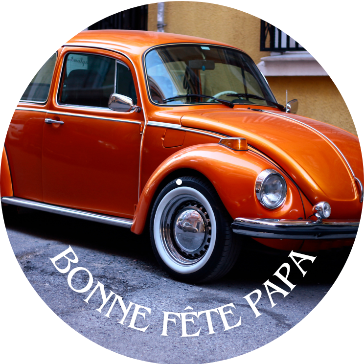 BONNE FETE PAPA COCCINNELLE ORANGE