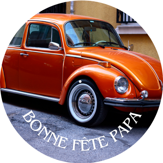 BONNE FETE PAPA COCCINNELLE ORANGE