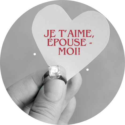 DEMANDE EN MARIAGE COEUR ET BAGUE