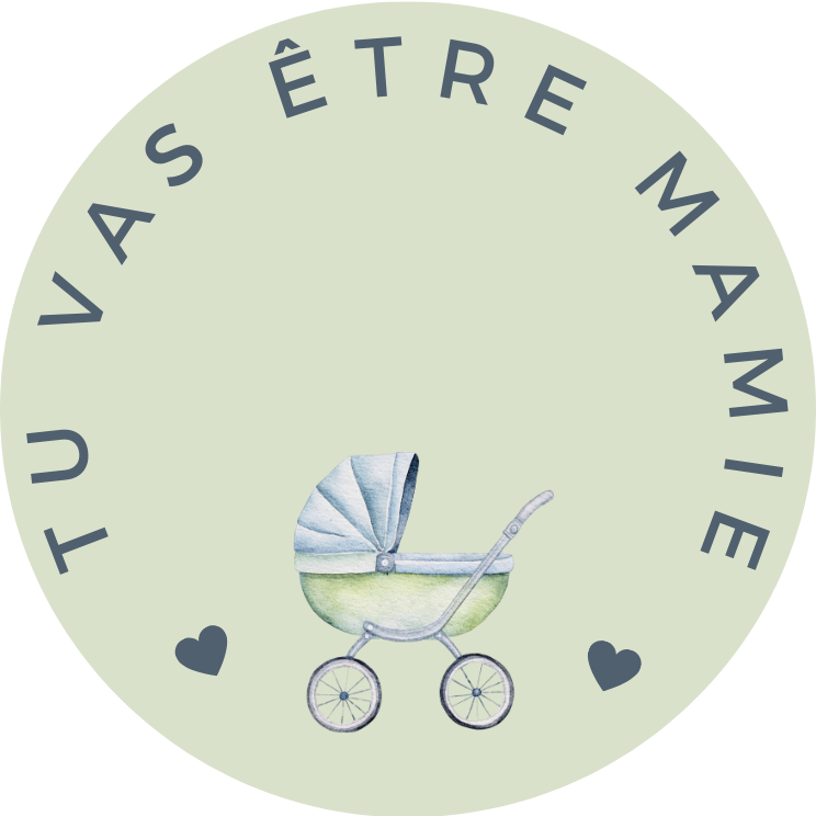 ANNONCE NAISSANCE MAMIE LANDEAU VERT VINTAGE