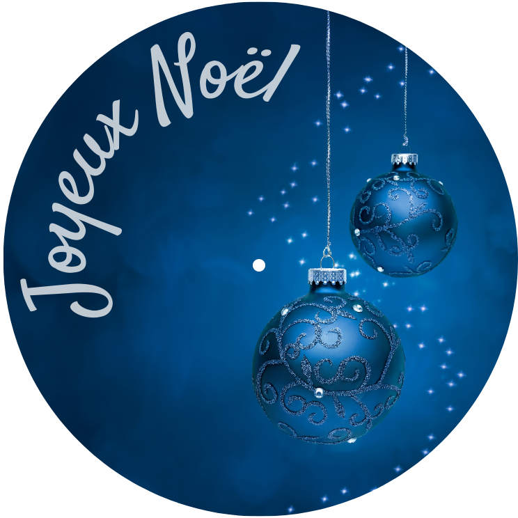 JOYEUX NOEL BOULE BLEUE