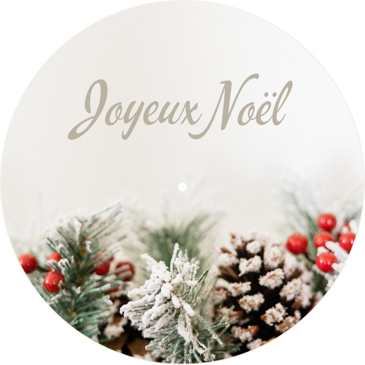 JOYEUX NOEL SAPIN GIVRÉ