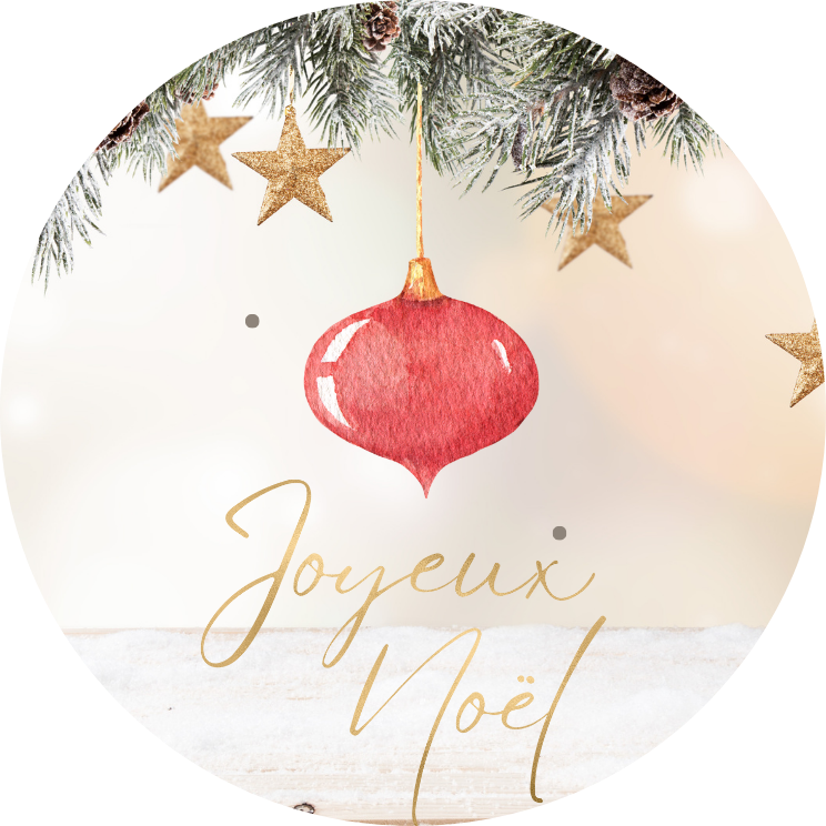 JOYEUX NOEL BOULE VINTAGE