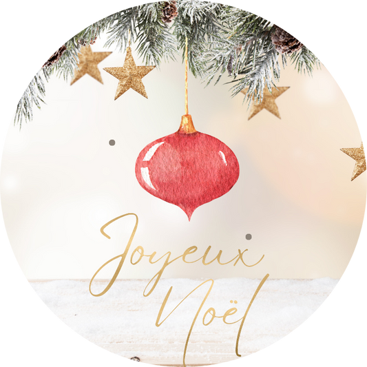 JOYEUX NOEL BOULE VINTAGE