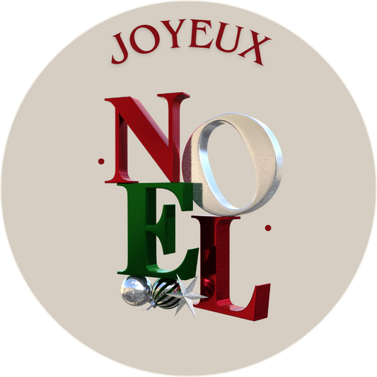 JOYEUX NOEL LETTRES EMPILEES